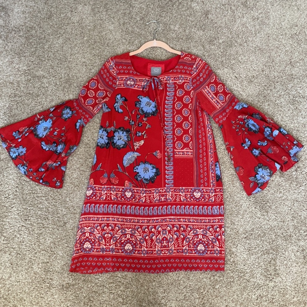 Anthropology, VanessaVirgina, Boho, red & blue desss.